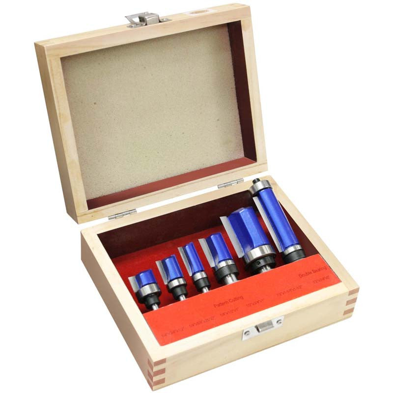 6PC PATTERN ROUTER BIT SET