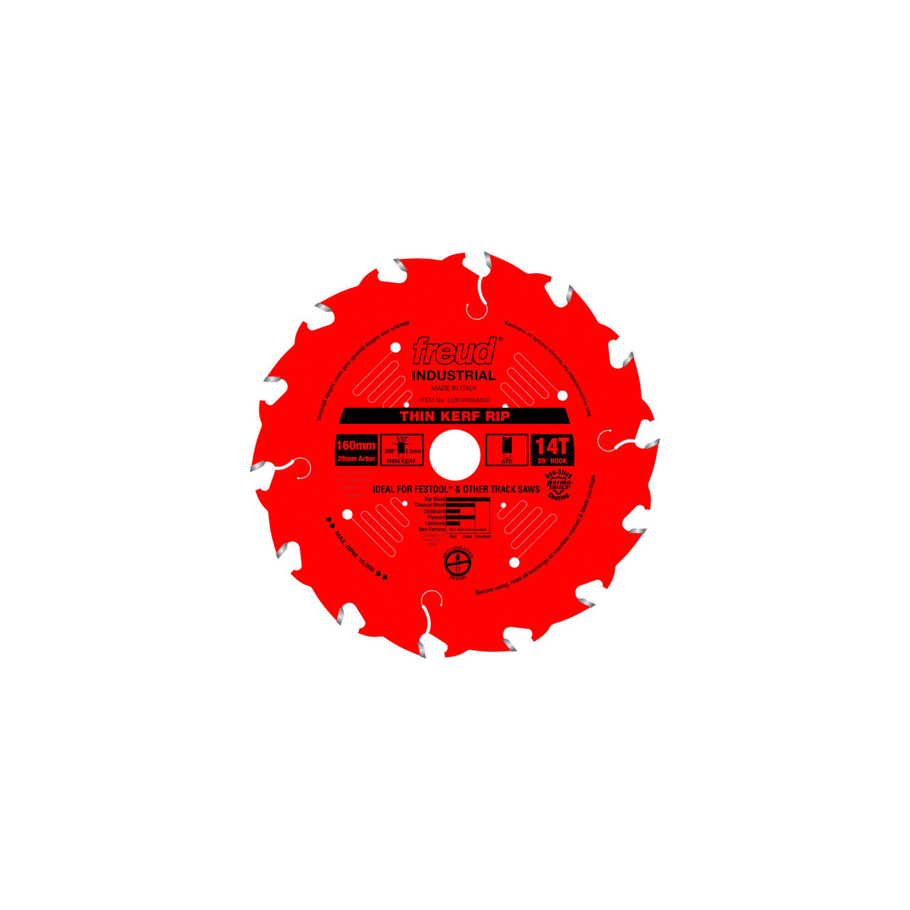 FREUD 160MM THIN KERF RIP BLADE