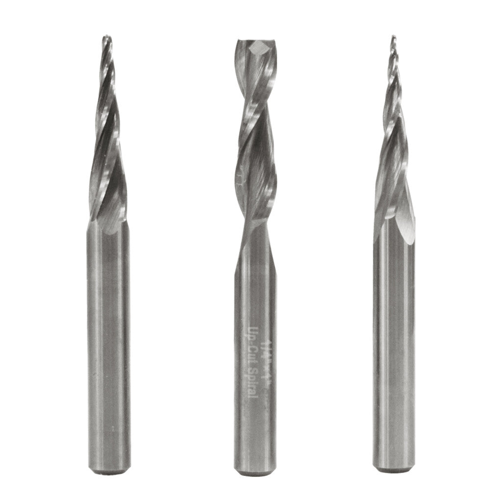 3PC FINE DETAIL CNC ROUTER BIT SET 1/4"S