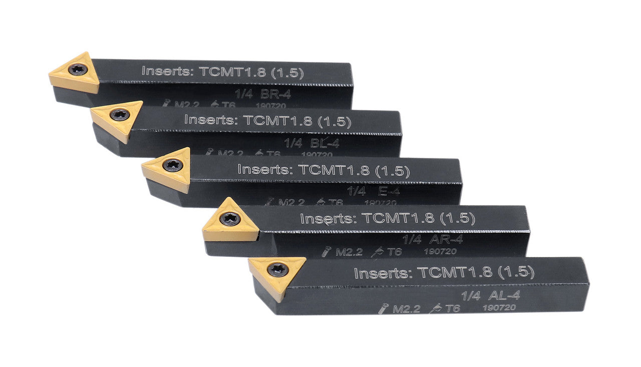5PC INDEXABLE TURNING TOOL SET 2"