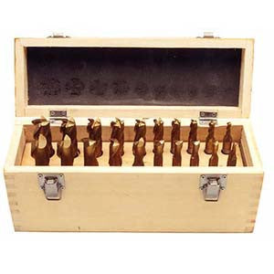 END MILL 20PC SET TITANIUM COATED METRIC