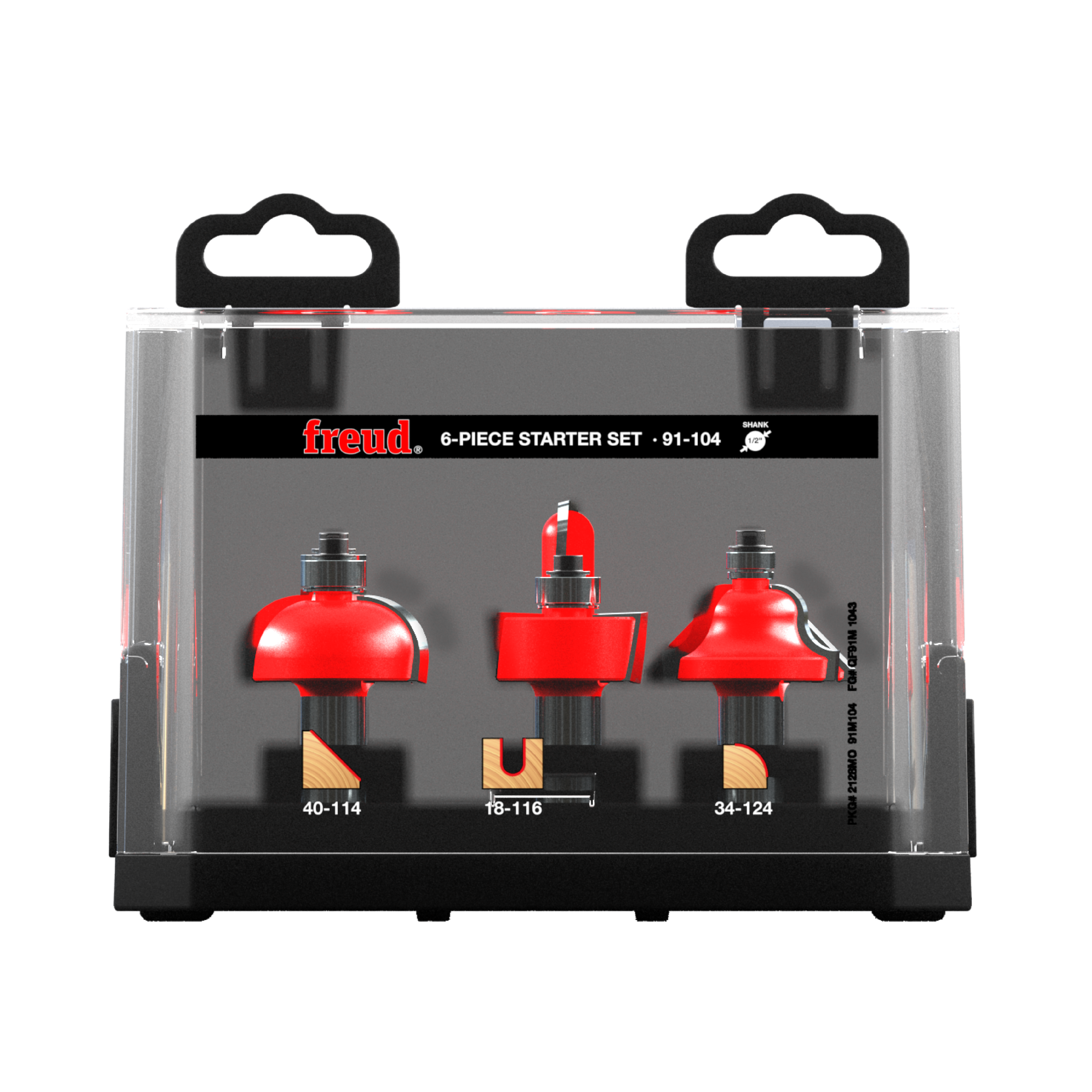 Freud 91-104 6 Piece Starter Bit Set (1/2" Shank)