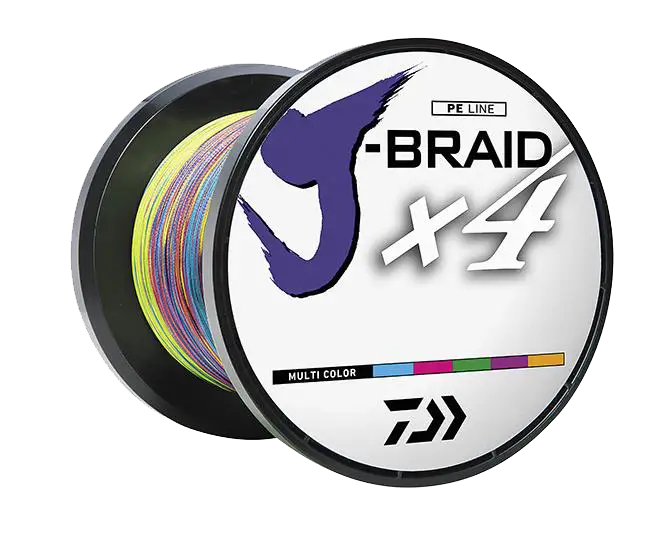 J-BRAID x4 BRAIDED LINE – MULTI COLOR