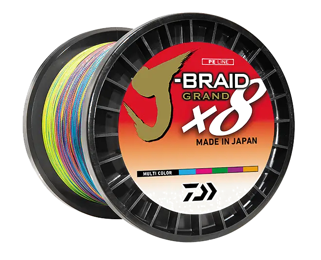 J-BRAID x8 GRAND BRAIDED LINE – MULTI COLOR