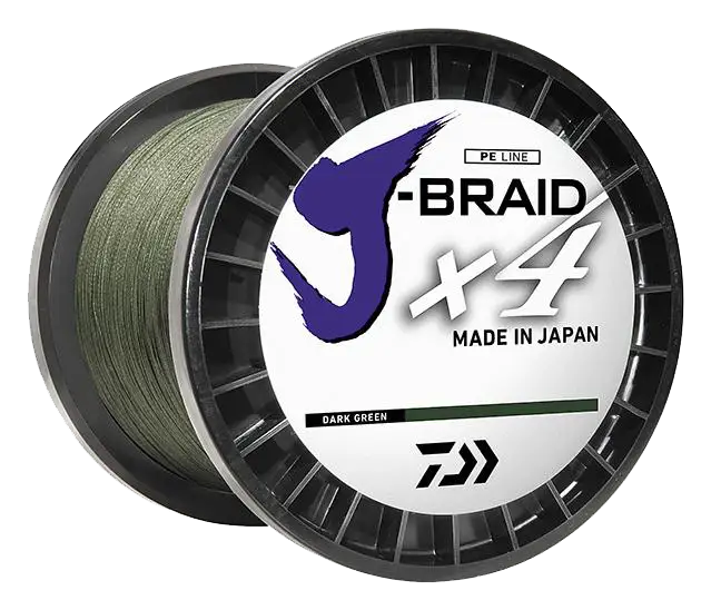 J-BRAID x4 BRAIDED LINE – DARK GREEN