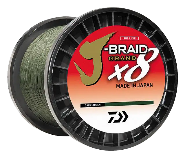 J-BRAID x8 GRAND BRAIDED LINE – DARK GREEN