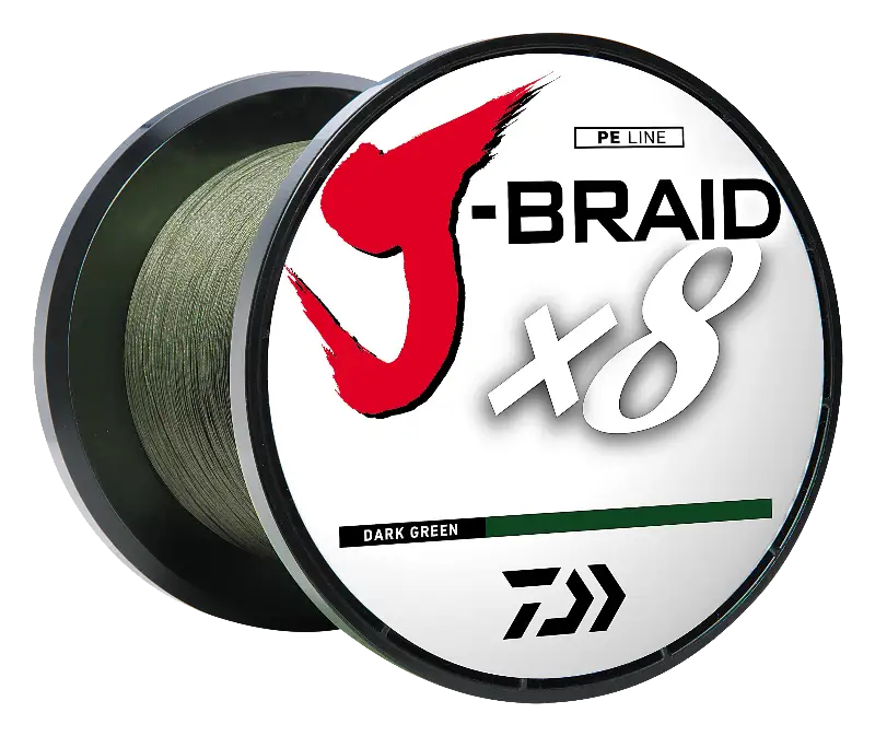 J-BRAID x8 BRAIDED LINE – DARK GREEN