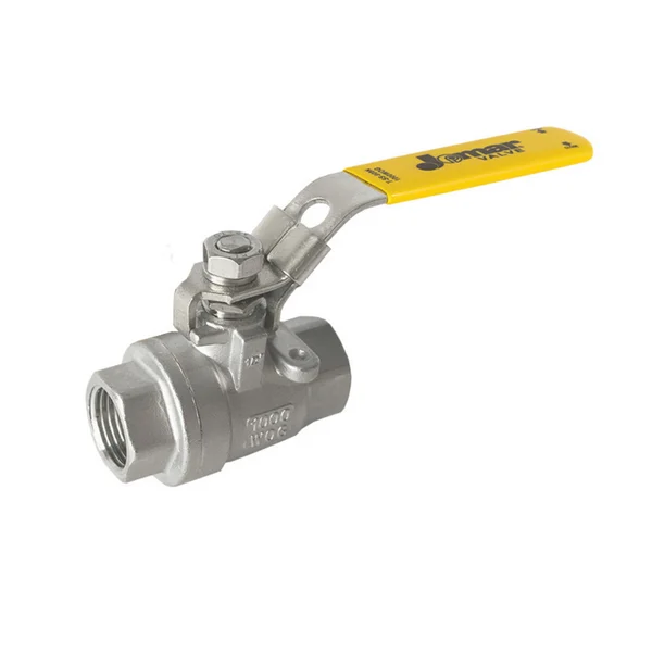 Jomar 100-904 3/4 Inch Stainless Steel Ball Valve 2 Piece, Full Port, Threaded Connection, 1000 WOG – Carton of 4