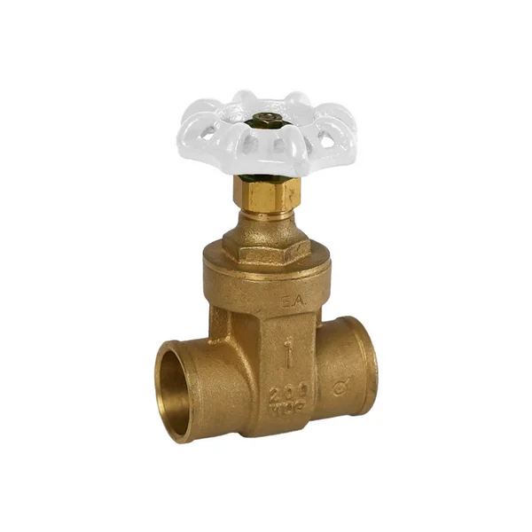 Jomar 103-407G 1-1/2 Inch Lead Free Brass Gate Valve, Non-rising Stem, Solder Connection, 200 WOG – Carton of 4