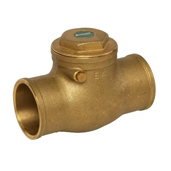 Jomar 105-208G 2 Inch Horizontal Swing Check Valve, Solder Connection, 200 WOG, Class 125