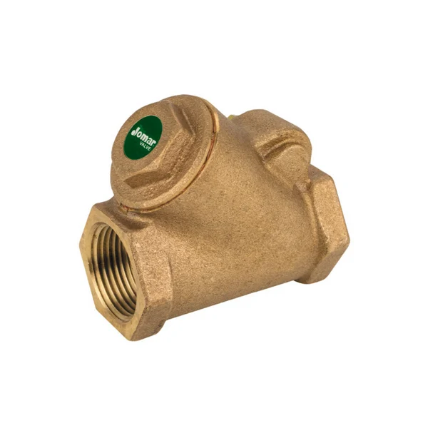 Jomar 105-304G 3/4 Inch Y-pattern Swing Check Valve, Threaded Connection, 300 WOG, Class 150 – Carton of 10