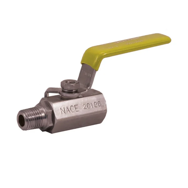 Jomar 500-099 1/4″ FIP x 1/4″ MIP Stainless Steel Ball Valve1 Piece / 2 Piece, Full Port, Threaded Connection, Mini Valves, 1000 WOG – Carton of 10