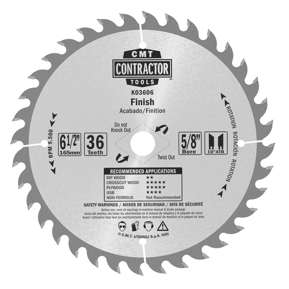 CMT K03606 ITK CONTRACTOR FINISH 6-1/2’’x0.071”/0.047”x5/8” T=36 ATB