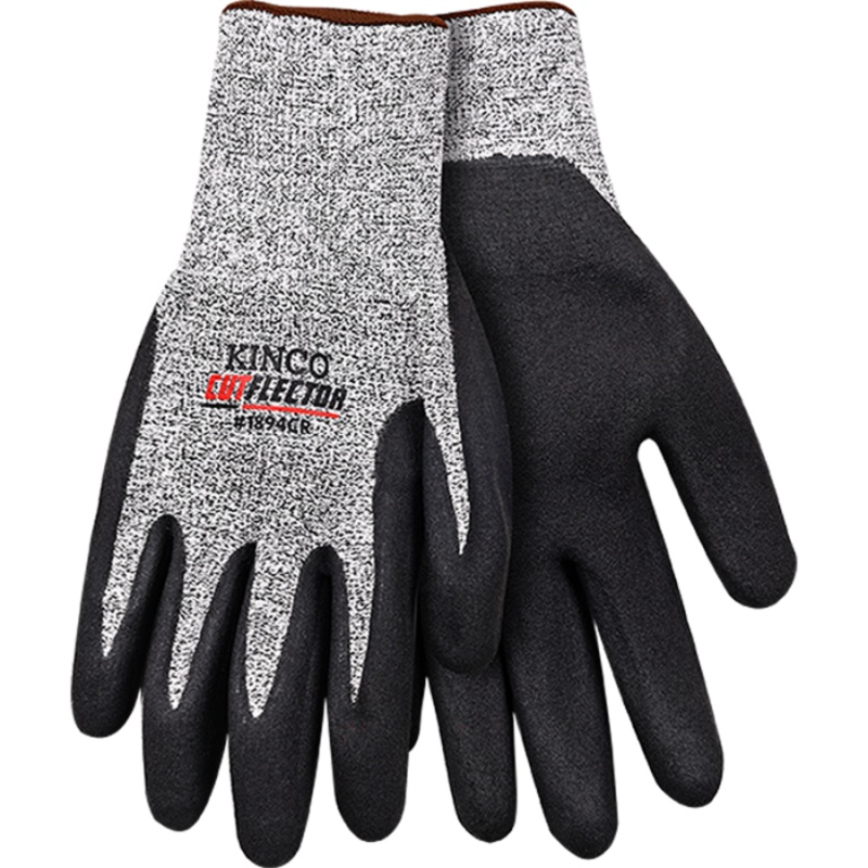 Kinco CutFlector Knit Shell & Sandy Foam Nitrile Palm Speckled Gray