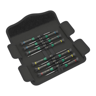 Wera 05073675001 Kraftform Micro 12 Universal 1 Screwdriver Set For Electronic Applications, 12 Pieces