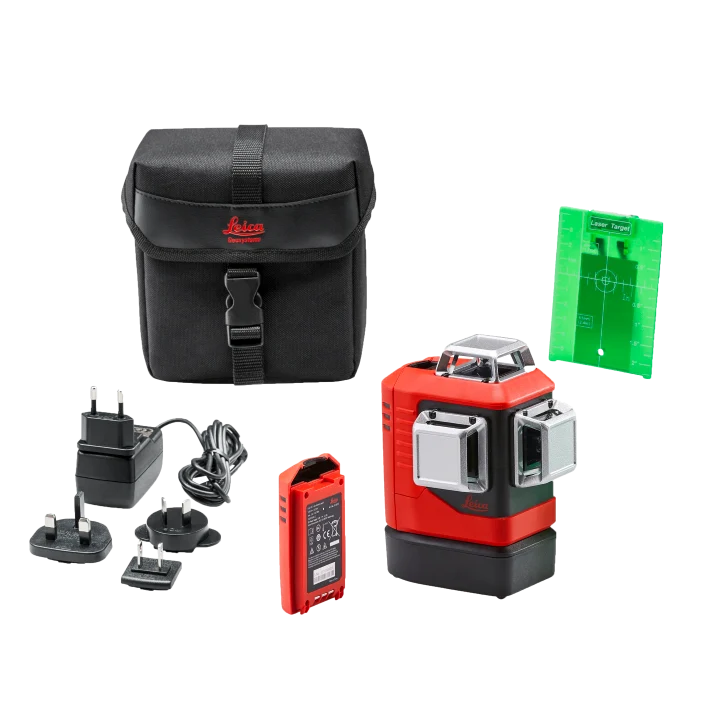 Leica Lino L6Gs Kit 3×360° Green Beam Laser, Li-ion, Soft Case with Twist250 Bracket