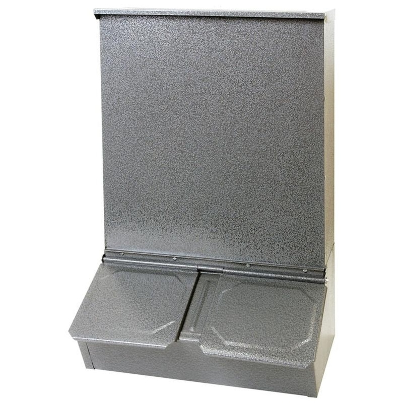 LITTLE GIANT DOUBLE DOOR HOG FEEDER STEEL (100 LB)