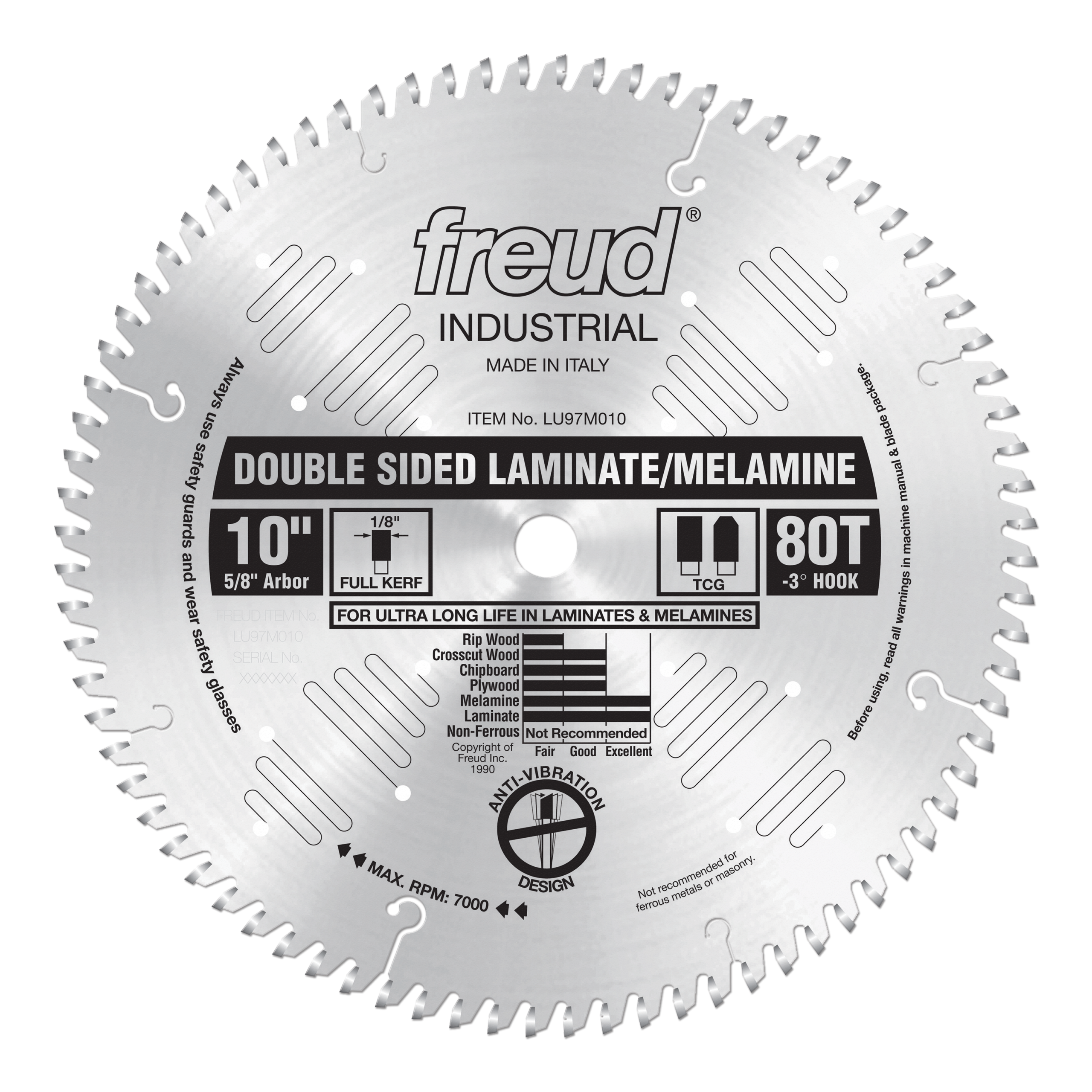 Freud LU97M010 10" Double Sided Laminate/Melamine Blade