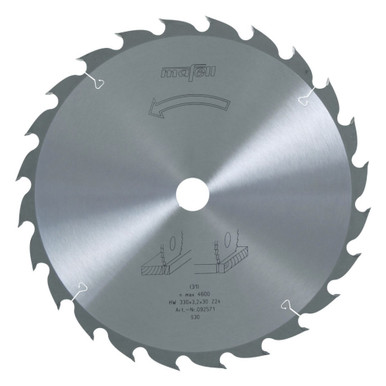 Mafell 092571 Tct Saw Blade 330 X 2,2/3,2 X 30 Mm, 24 Teeth, At