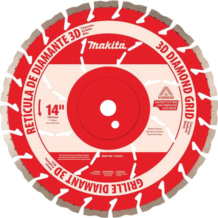 Makita T-02537 14″ Ultra Premium Segmented Diamond Blade