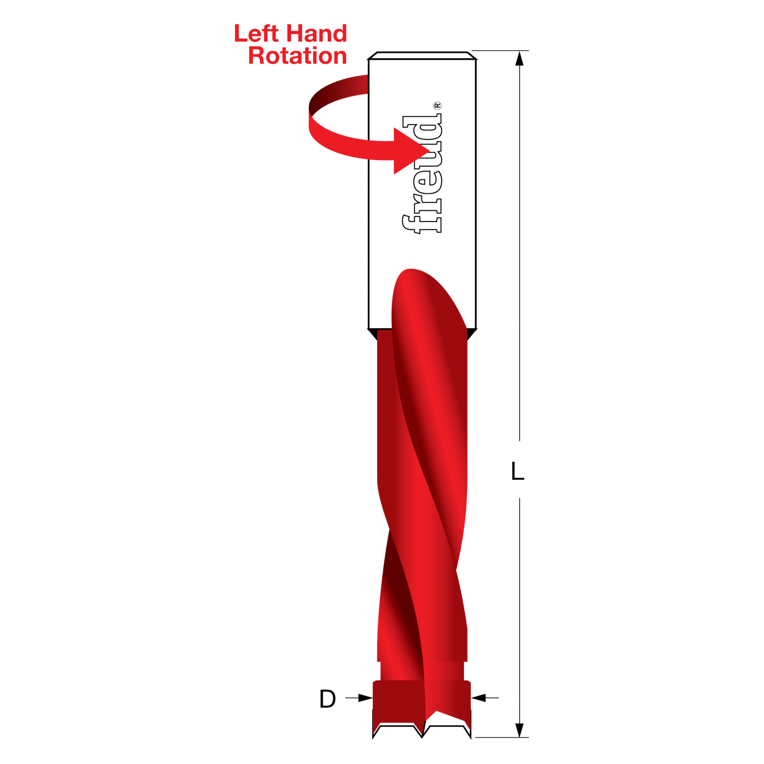 Freud BP90057L 9 mm (Dia.) Brad Point Bit