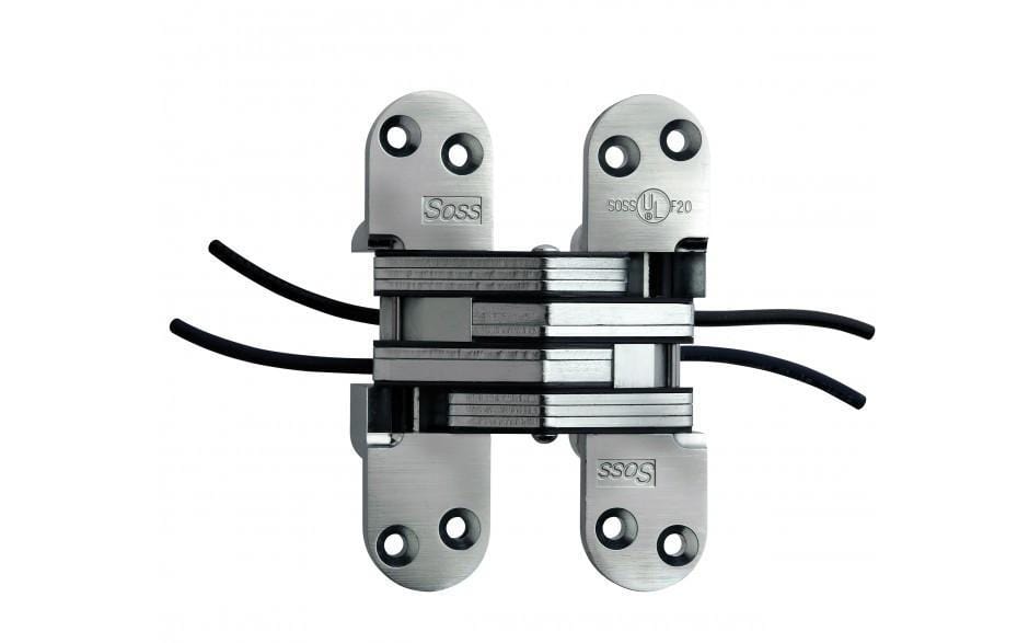 Concealed Hinges - Power Transfer - Model 220Pt4 - 1-3/8 Inch X 5-1/2 Inch - For Min Thick Door 2 Inch - Multiple Finishes Available - Sold Individually