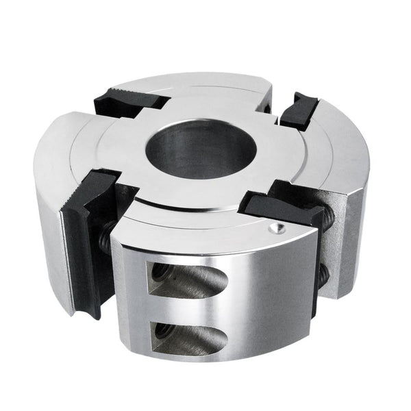 100OD x 60mm Length x 1-1/4" Straight Bore - Single Hook Moulder Cutterhead - 4 Knife