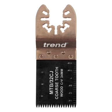 Trend Multi-Tool Blades, 5 Pack, 1-5/16 Inch Coarse Tooth CrV Japanese-Style for Wood and Drywall, Universal Fit with Leading Multi-Tools, MTB/32CJ