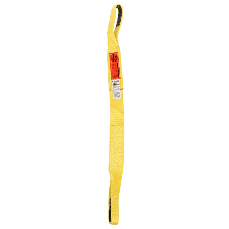 Nylon Lifting Sling - Straight Eye & Eye | Reinforced Eyes - 4" x10' - 2-ply