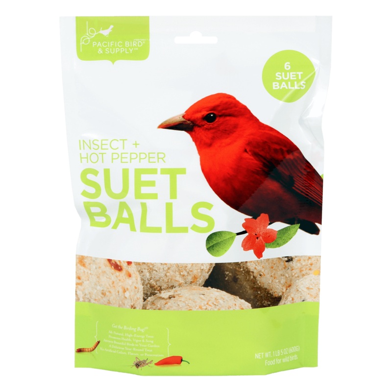 Pacific Bird Insect + Hot Pepper Suet Balls
