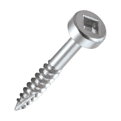 Trend Pocket Hole Screws for Hardwoods, 1 Inch Long, Pack of 500, Fine Self-Cutting Threaded Square Drive Screws, PH/6X25/500