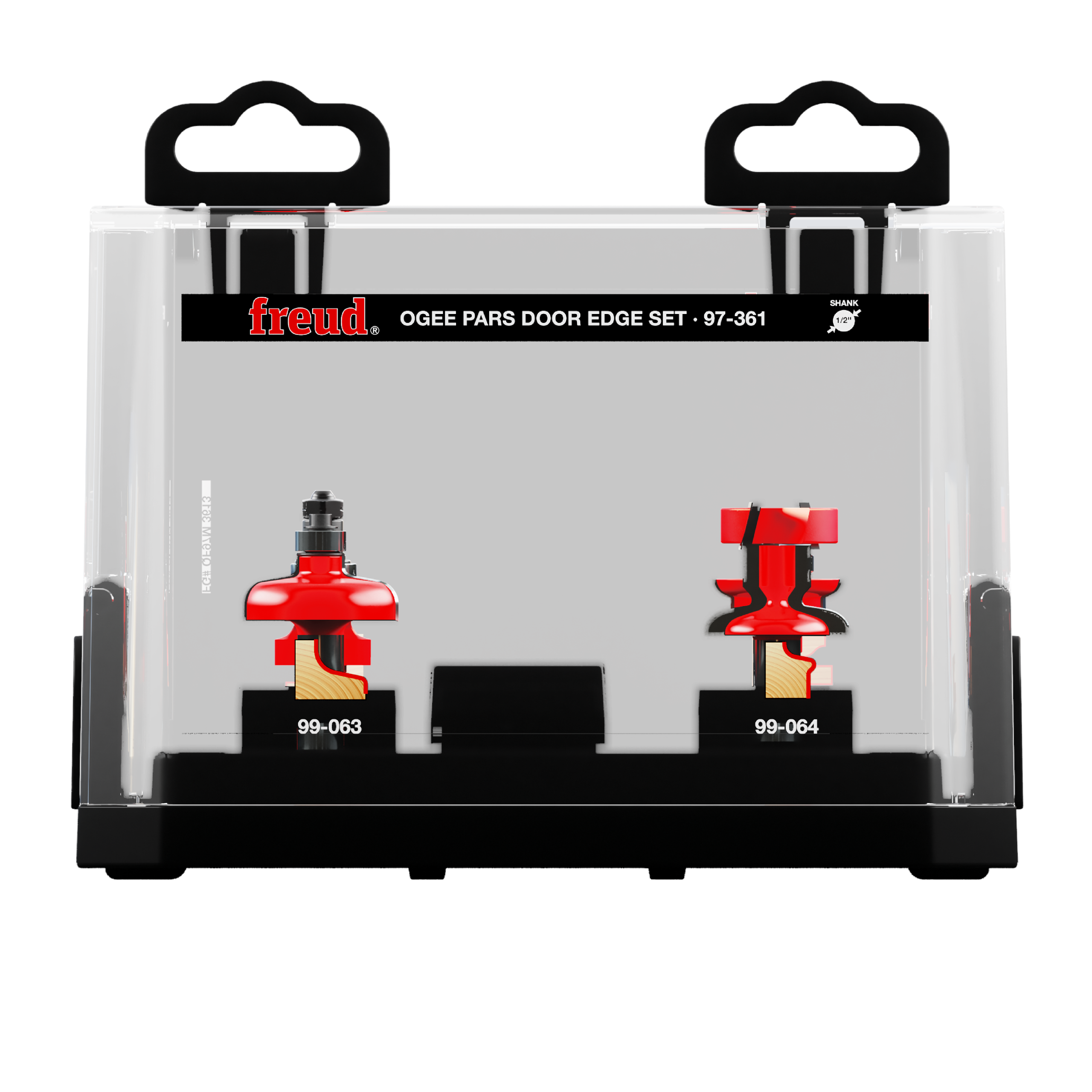 Freud 97-361 3 Piece Premier Adjustable Ogee Door Edge Router Bit Set