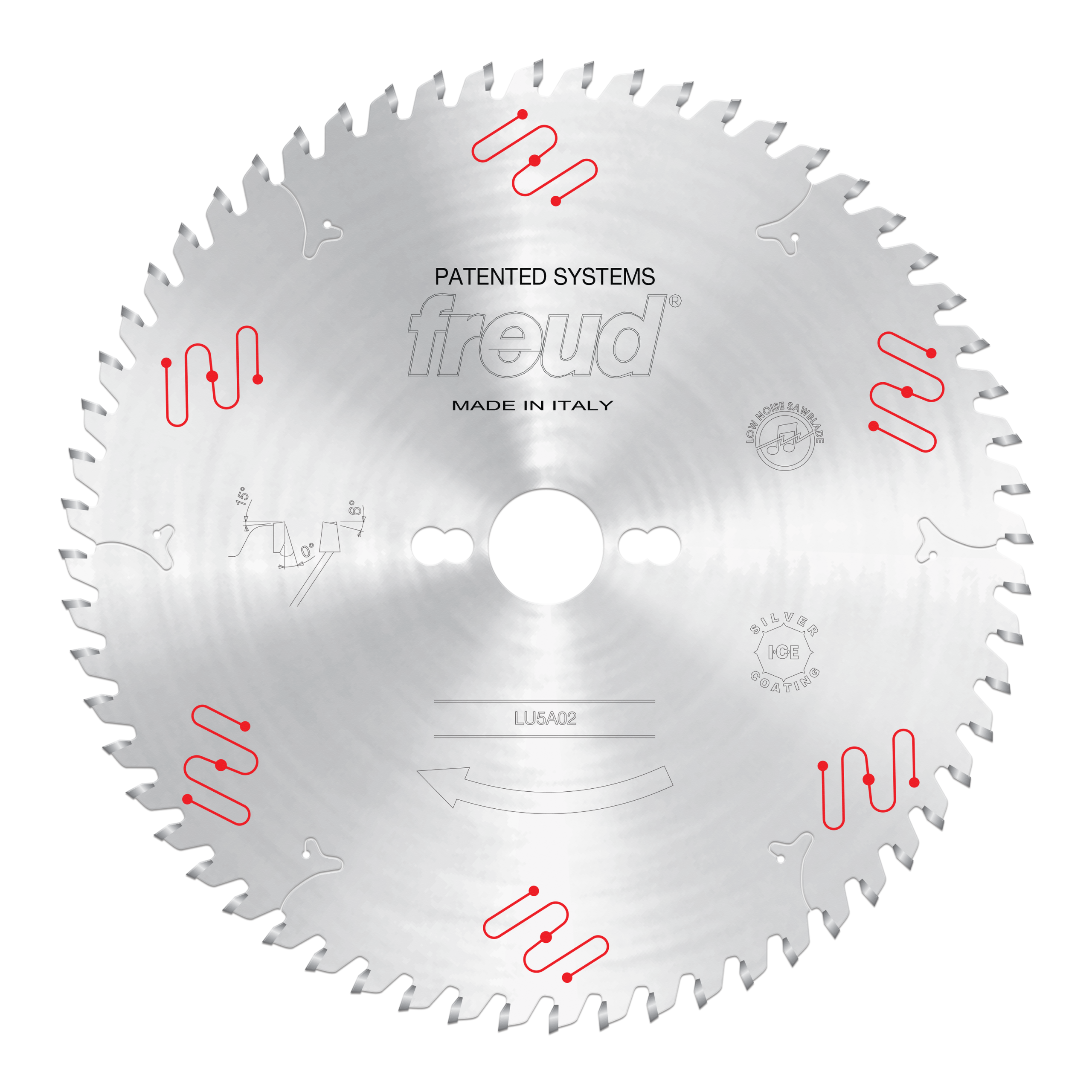 Freud LU5A02 250mm Medium to Thick Aluminum & Non-Ferrous Blades with Mechanical Clamping