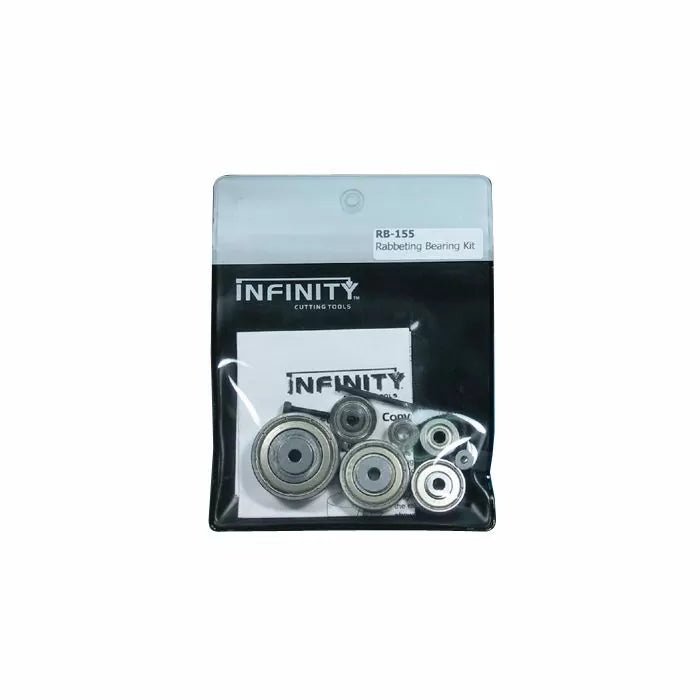 Infinity Tools 7-Pc. Rabbeting Bit Bearing Kit, 3/16" I.D.
