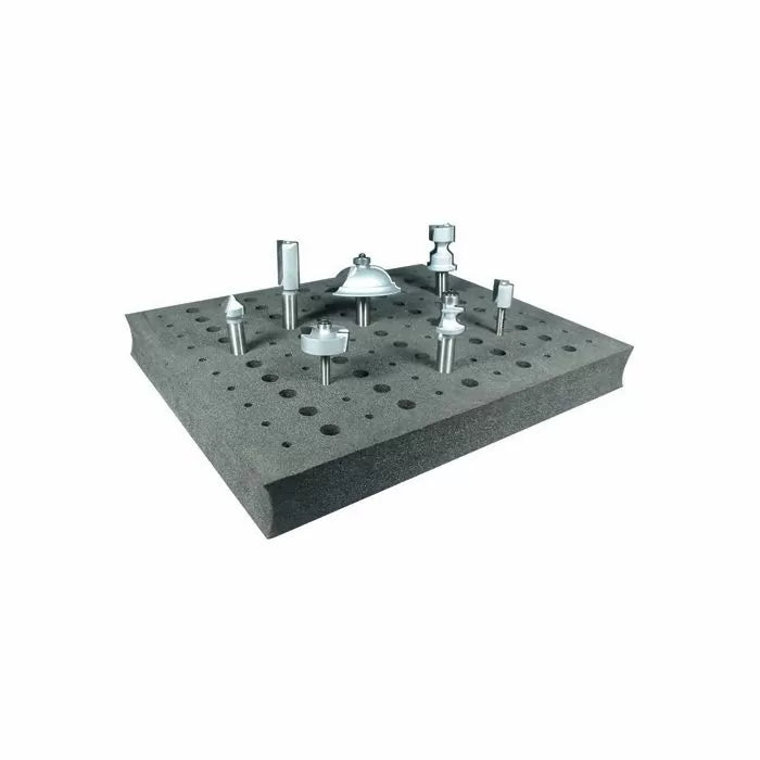Infinity Tools Router Bit Organizer -Up To 100 Router Bits