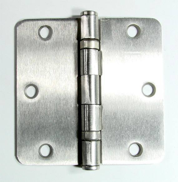 Ball Bearing Interior Door Hinges 3 1/2" Inch With 1/4" Inch Radius- Multiple Finishes - 2 Pack