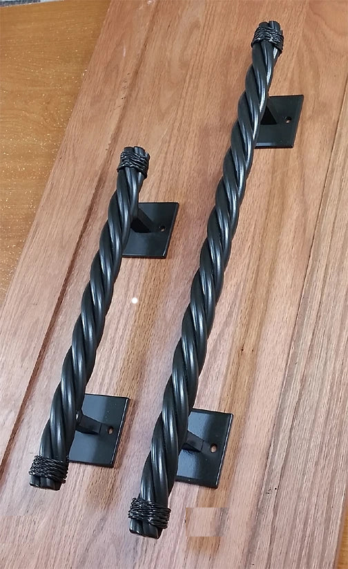 Rustler #4 Rope Style Door Pull - Barn Door Handle Pull - Multiple Sized and Finishes Available - Sold Individually