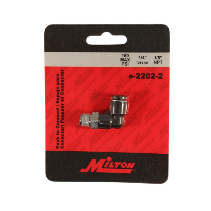 1/8" MNPT 1/4" OD Push-to-Connect Swivel Elbow