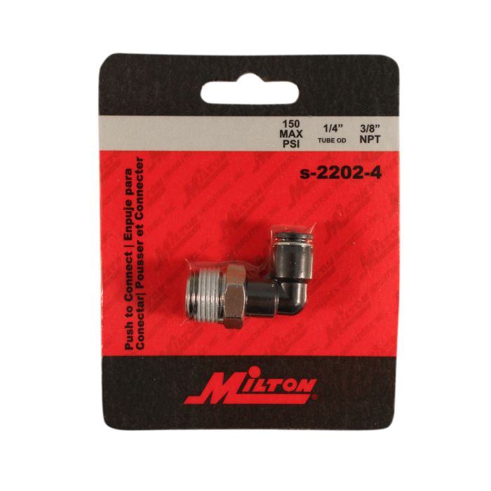 3/8" MNPT 1/4" OD Push-to-Connect Swivel Elbow