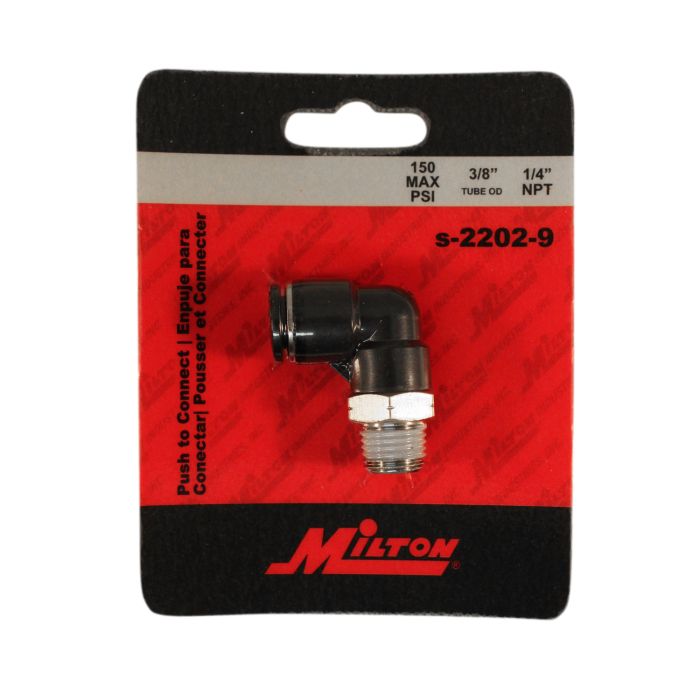 1/4" MNPT 3/8" OD Push-to-Connect Swivel Elbow