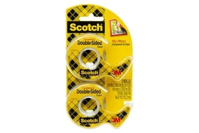 Scotch Double Sided Tape 237DM-2, 3/4 in x 300 in