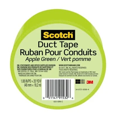 Scotch Duct Tape 920-GRN-C, 1.88 in x 20 yd (48 mm x 18,2 m), Green
