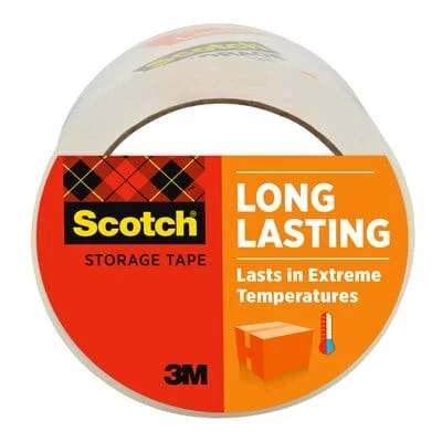 Scotch Long Lasting Storage Packaging Tape 3650-3, 1.88 in x 54.6 yd (48 mm x 50 m), 3pk