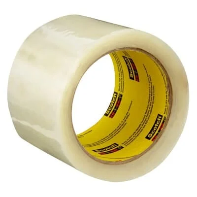 Scotch Printed Message Box Sealing Tape 373+, Tan, VS5940, 48 mm x 50 m, 36 Rolls/Case