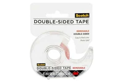 Scotch Tape Double Sided Removable 2002-CFT, 1/2 in x 300 in