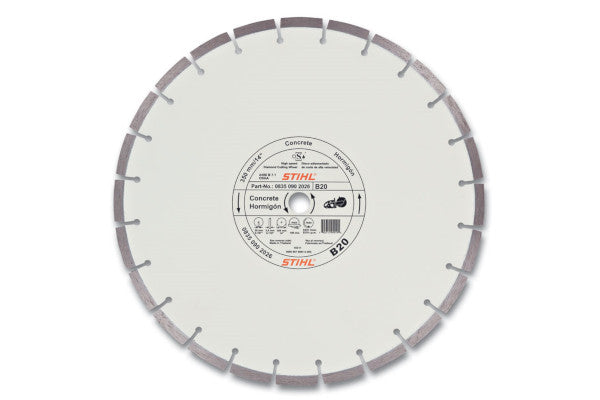 Stihl OEM 0835 090 8054 D-B20 14" Quality Concrete Diamond Wheel