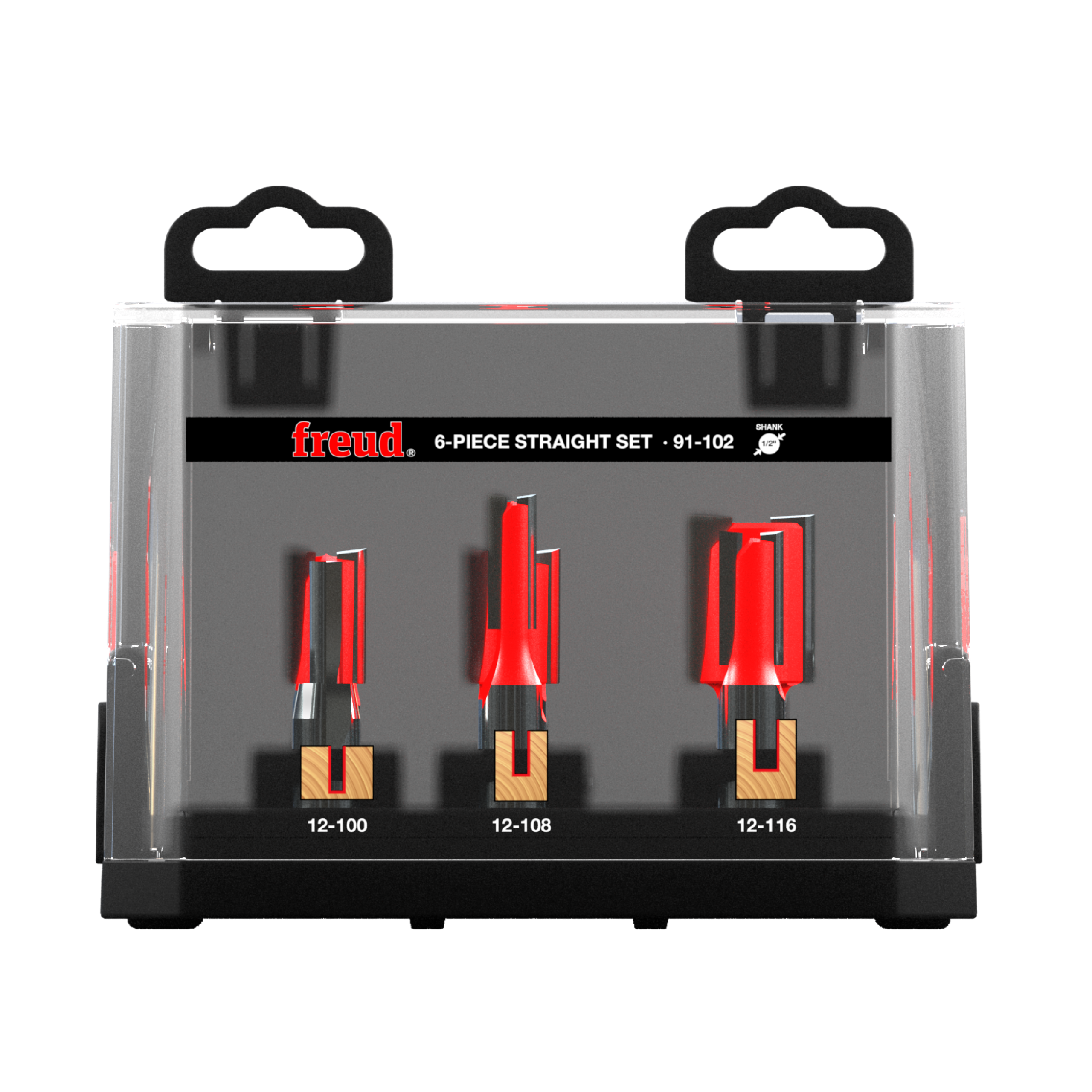 Freud 91-102 6 Piece Straight Bit Set