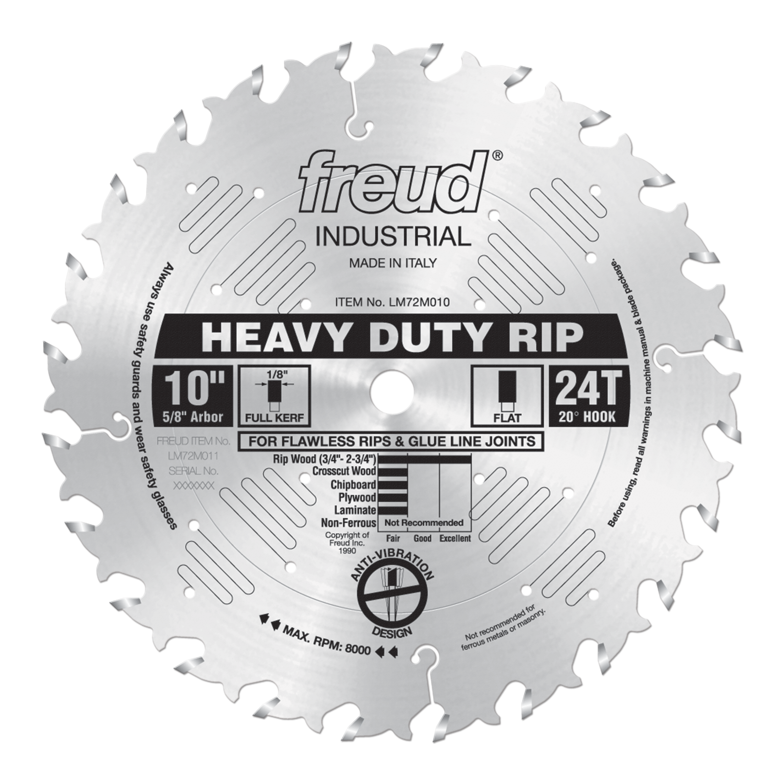 Freud LM72M010 10" Heavy-Duty Rip Blade