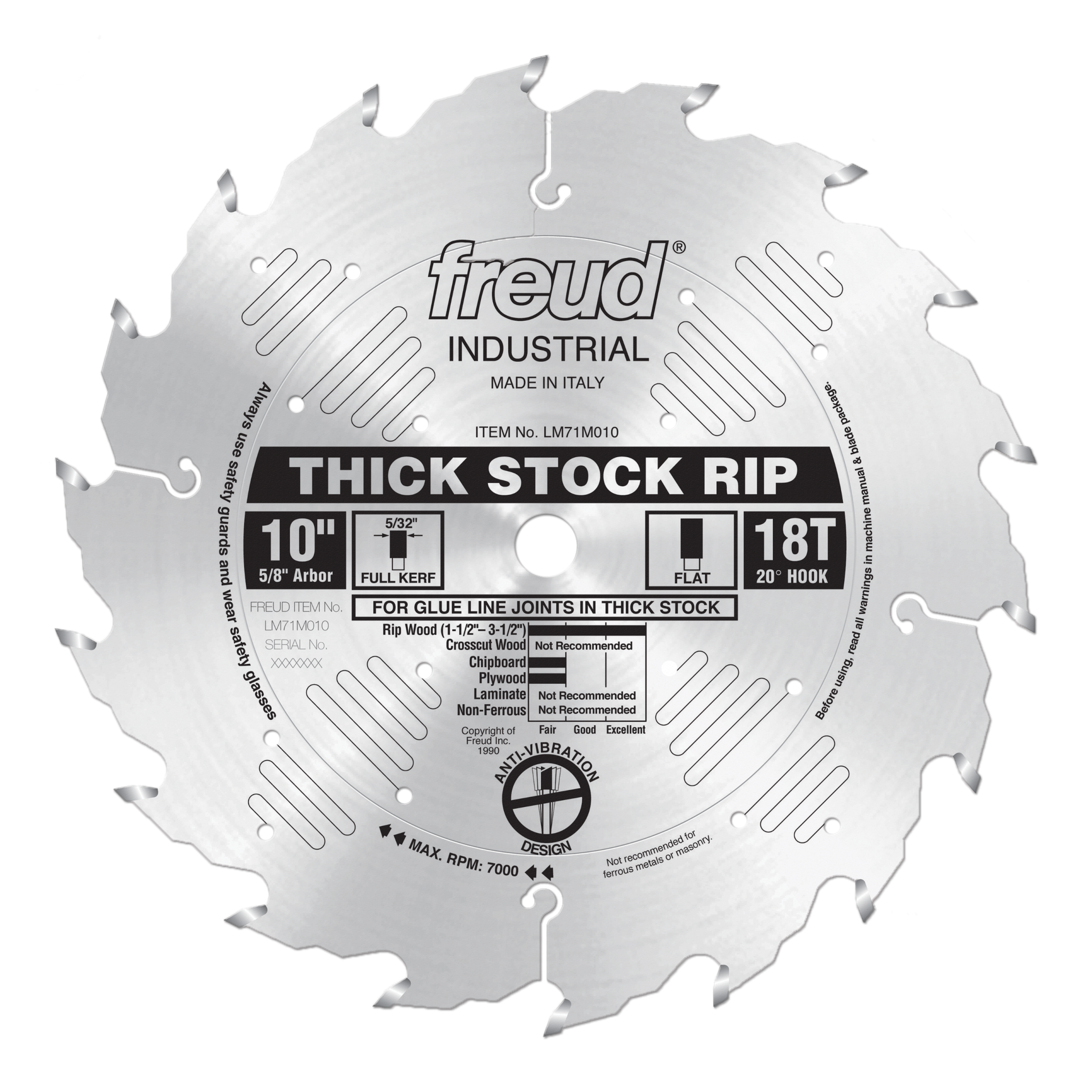 Freud LM71M010 10" Thick Stock Rip Blade