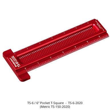 Woodpeckers TS-6-2020 Pocket T-Square - 6 Inch
